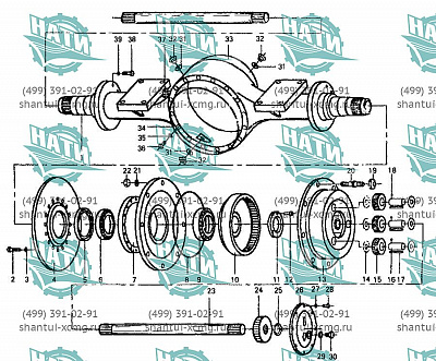 B6800D2 AXLE ASSEMBLY
