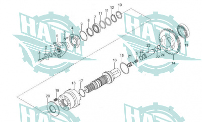 4wd shaft (axis e)